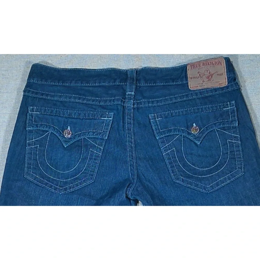 True Religion Jeans Mens Ricky Size 38 X 33 Blue 100%‎ Cotton Made In USA